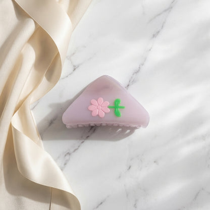 Triangle Daisy Cellulose Hair Claw