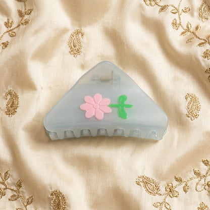 Triangle Daisy Cellulose Hair Claw