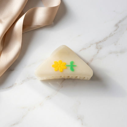 Triangle Daisy Cellulose Hair Claw