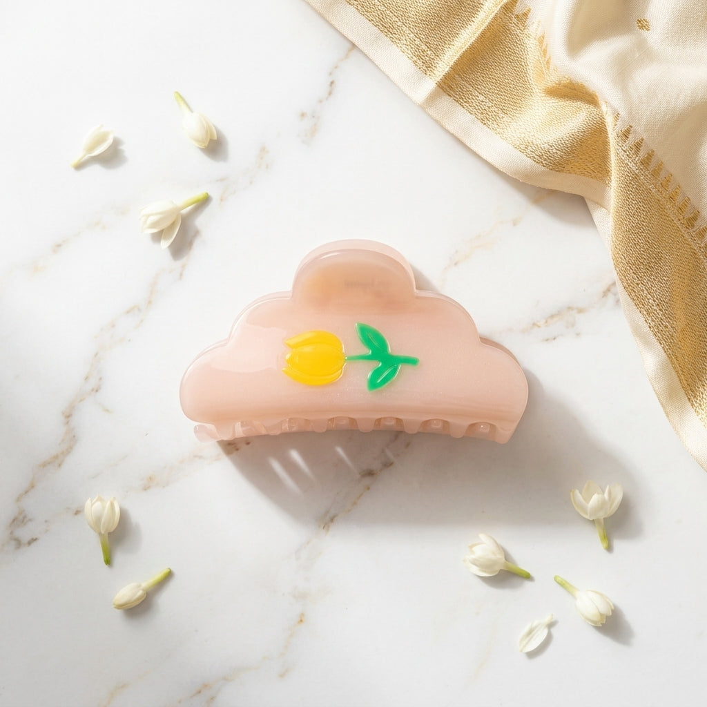 Cloud Tulip Cellulose Hair Claw