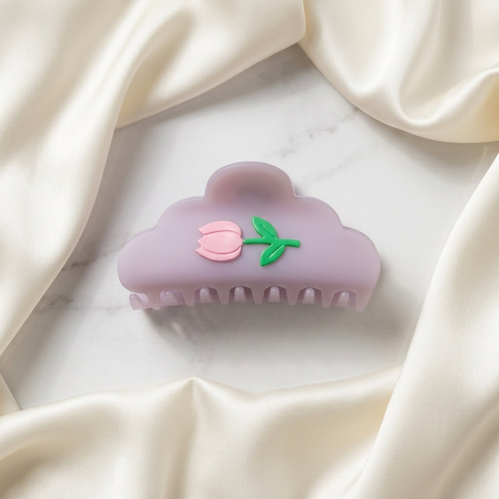 Cloud Tulip Cellulose Hair Claw