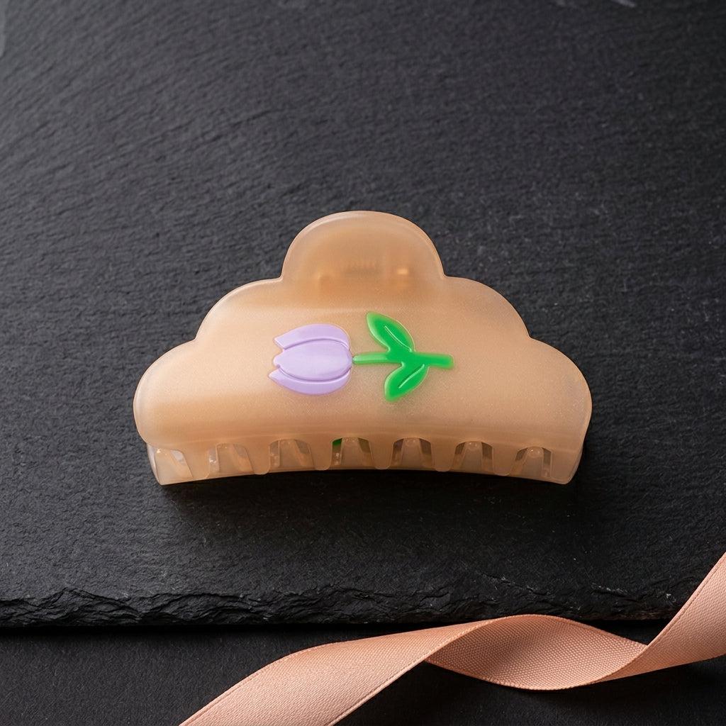 Cloud Tulip Cellulose Hair Claw