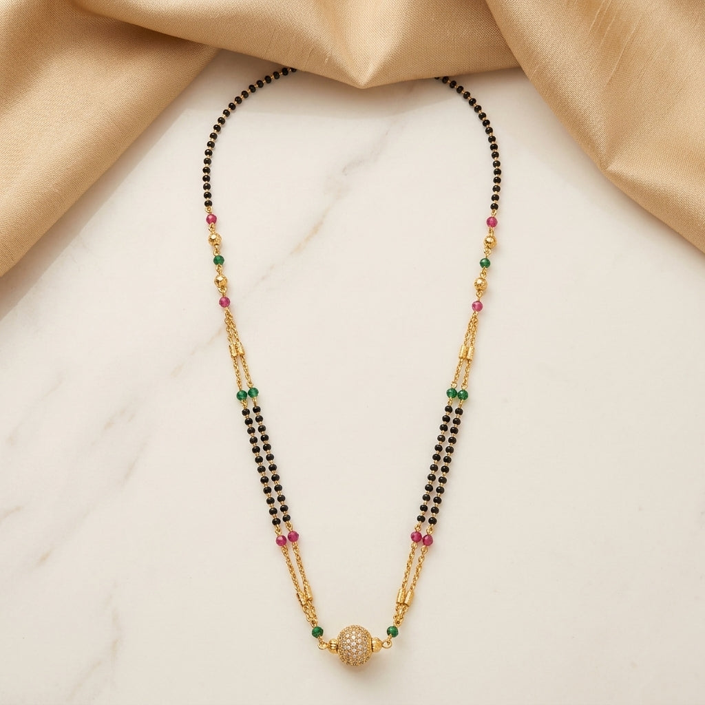 Trinity Pearl Ball Mangalsutra for Women