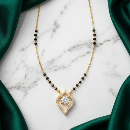 Sparkling Teardrop Diamond Mangalsutra for Women