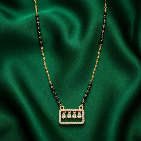Diamond Drop Bar Mangalsutra for Women