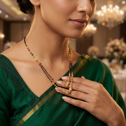 Twin Butterfly Layered Mangalsutra for Women