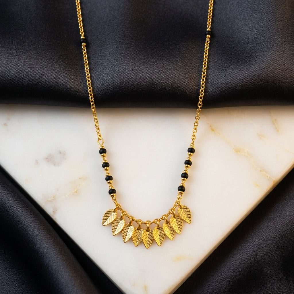 Vanya Leaf Charm Mangalsutra for Women