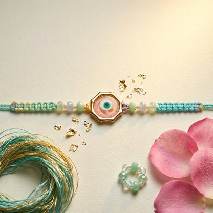Multicolor Thread Evil Eye Rakhi