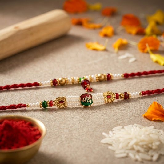 Traditional "Bhai" Designer Bhai Bhabhi Rakhi