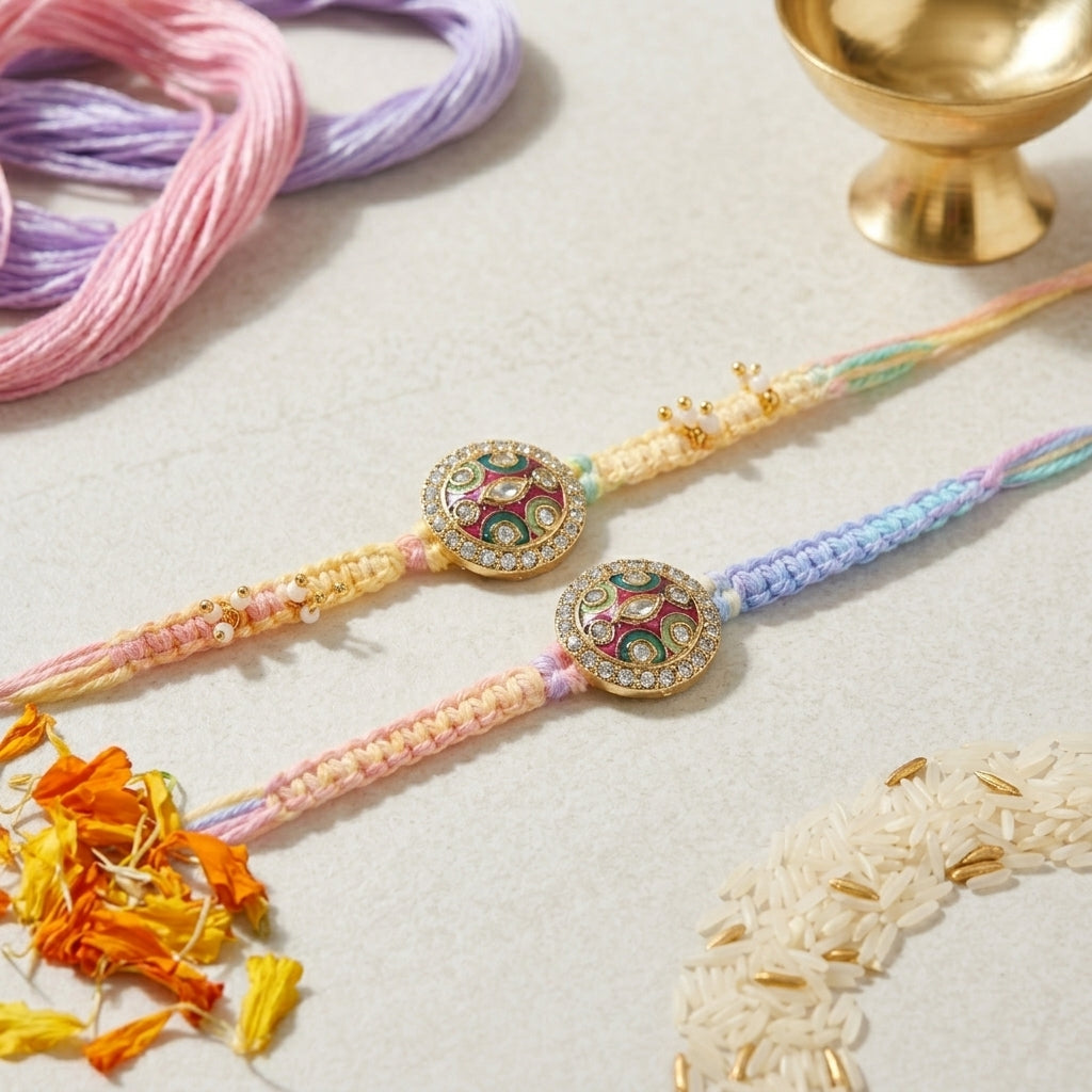 Premium Designer Bhai Bhabhi Rakhi