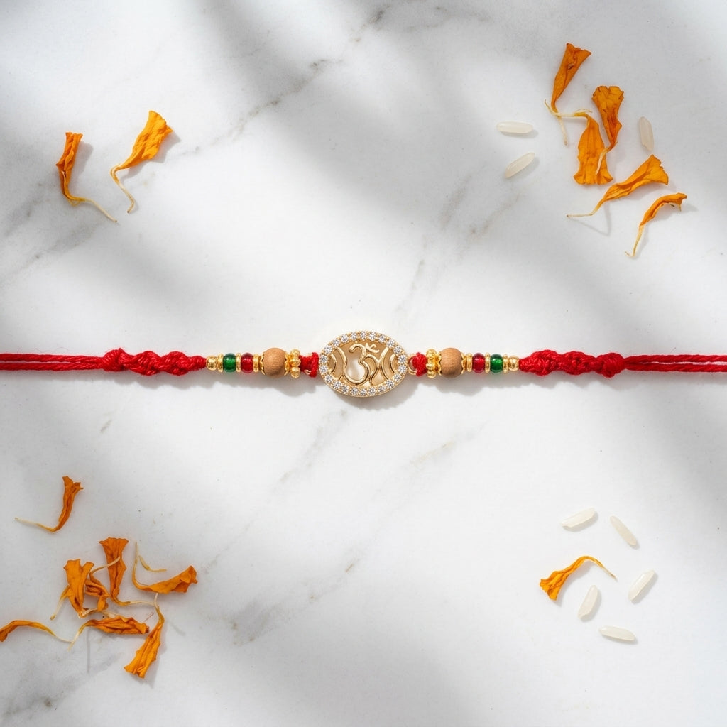 Radiant Om Designer Rakhi