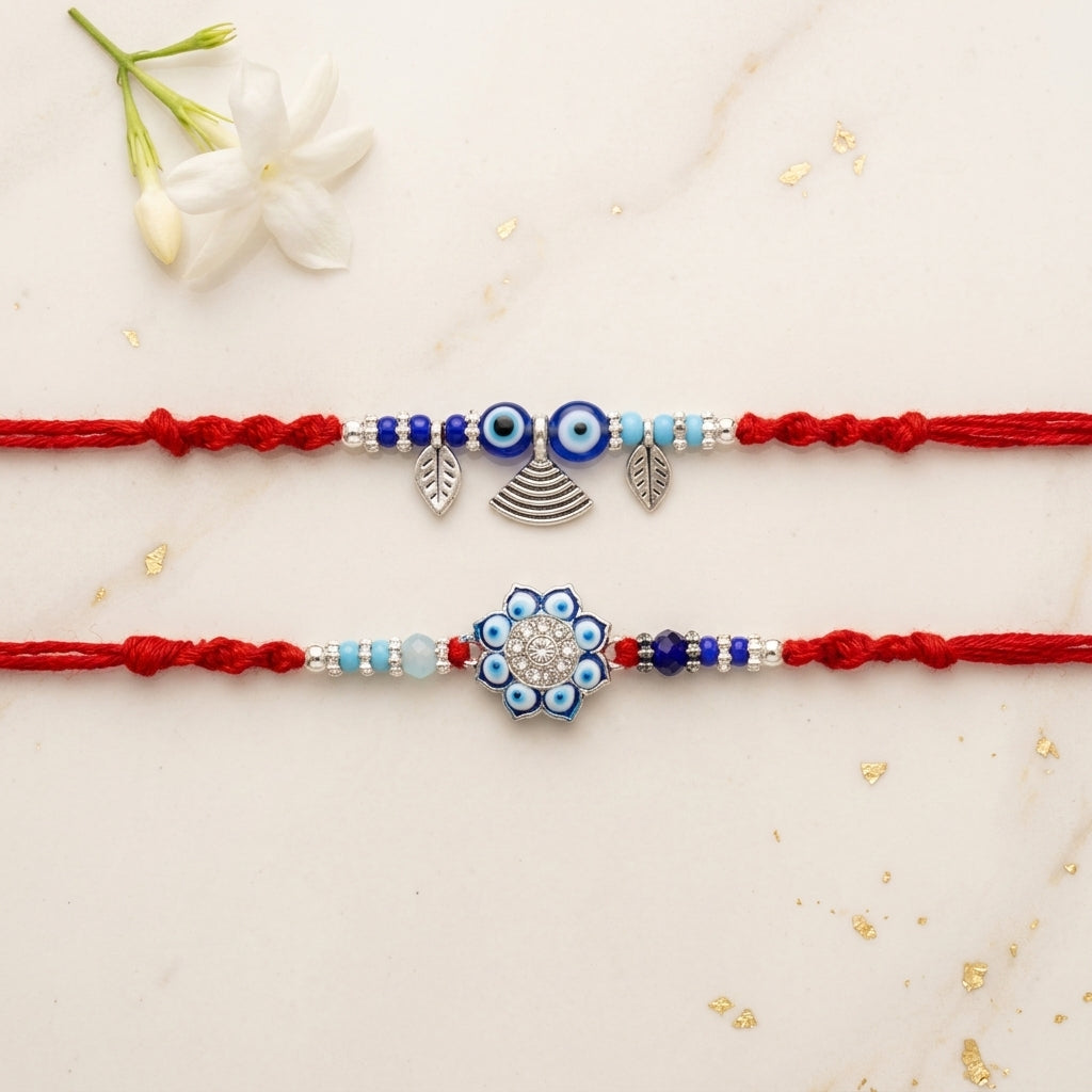 Protective Evil Eye Designer Bhai Bhabhi Rakhi