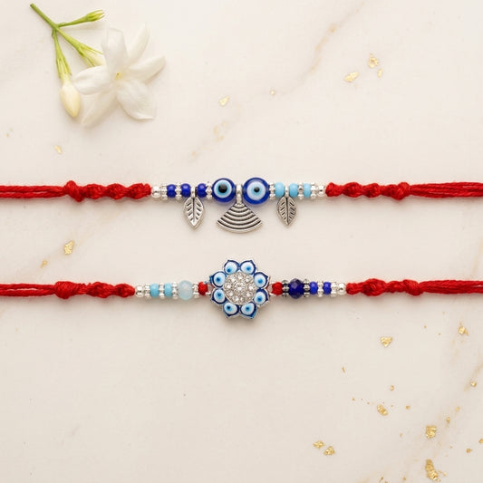 Protective Evil Eye Designer Bhai Bhabhi Rakhi
