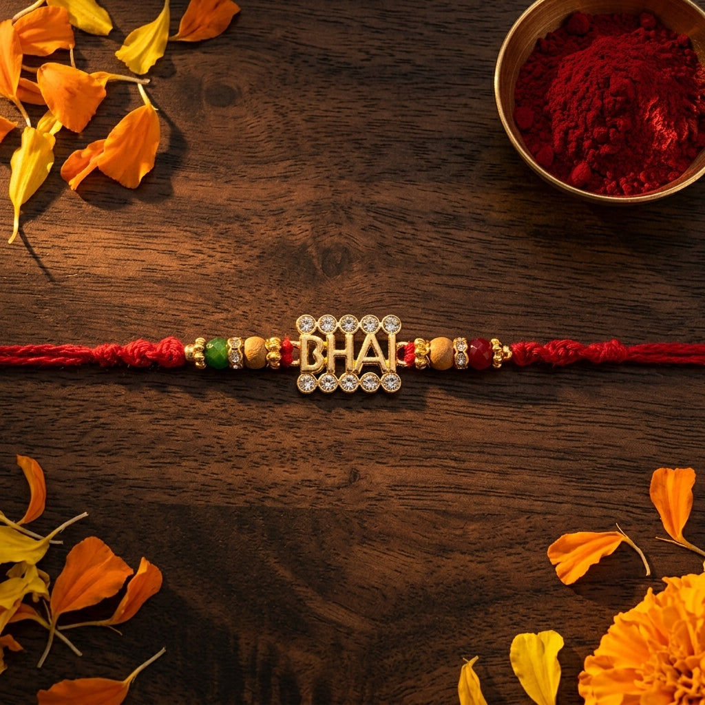 Elegant "Bhai" Designer Rakhi