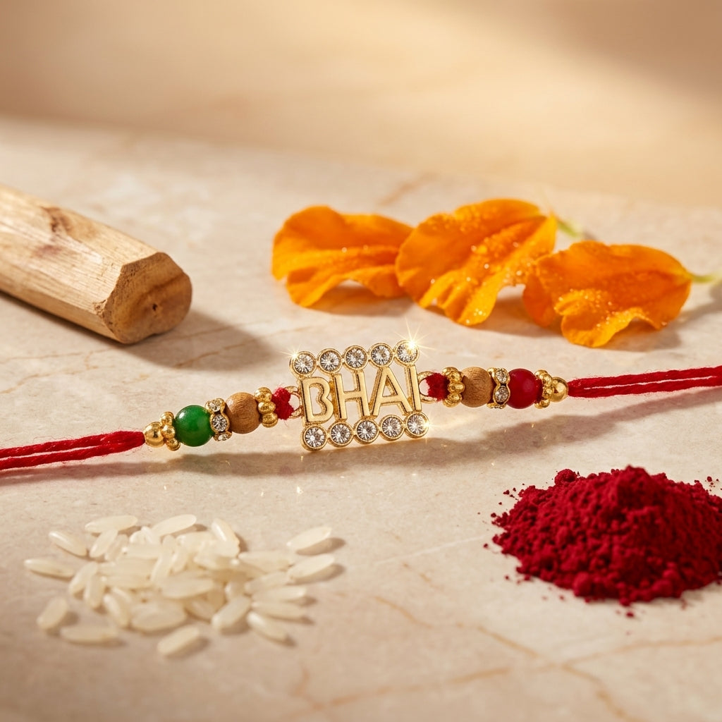Elegant "Bhai" Designer Rakhi