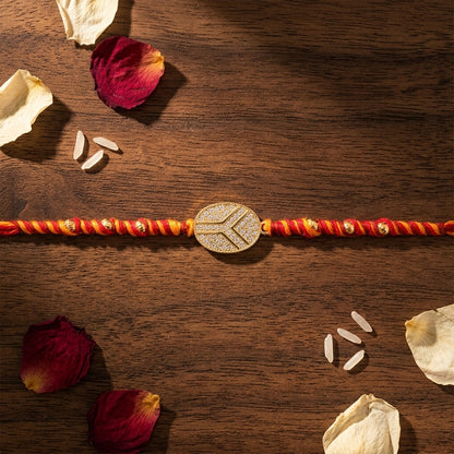 Elegant Stone-Studded Designer Rakhi