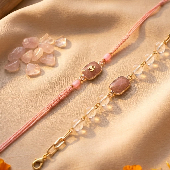 Serene Om Designer Bhai Bhabhi Rakhi