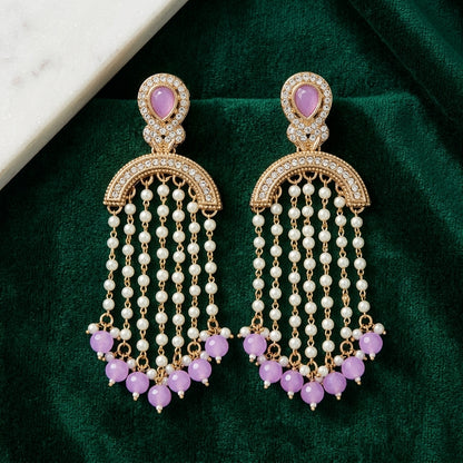 Regal Emerald Layered Earrings