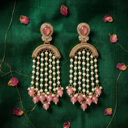 Regal Emerald Layered Earrings