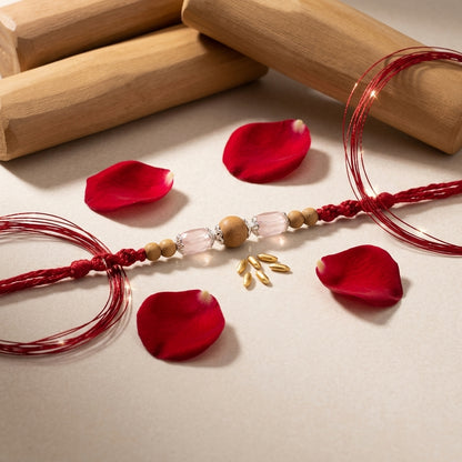 Elegant Sandalwood Designer Rakhi