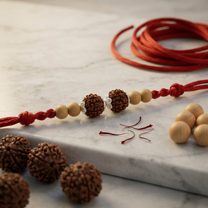 Traditional Rudraksha Designer Rakhi