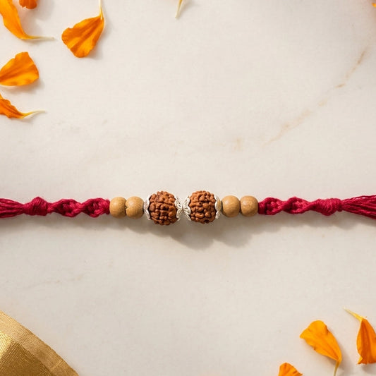Traditional Rudraksha Designer Rakhi