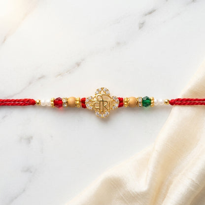 Elegant Stone-Studded 'Veera' Designer Rakhi