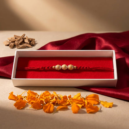 Minimalist Silver-Tone Rakhi