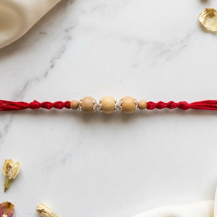 Minimalist Silver-Tone Rakhi
