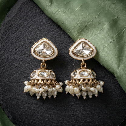 Elegant Gold Tone Chandelier Earrings