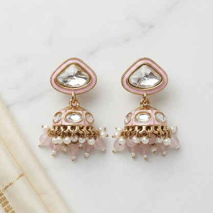 Elegant Gold Tone Chandelier Earrings
