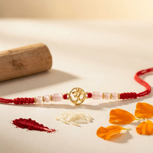 Sacred Om Gold-Tone Rakhi