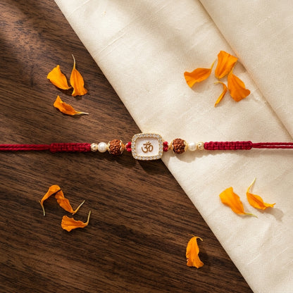 Om Mother-of-Pearl Designer Rakhi