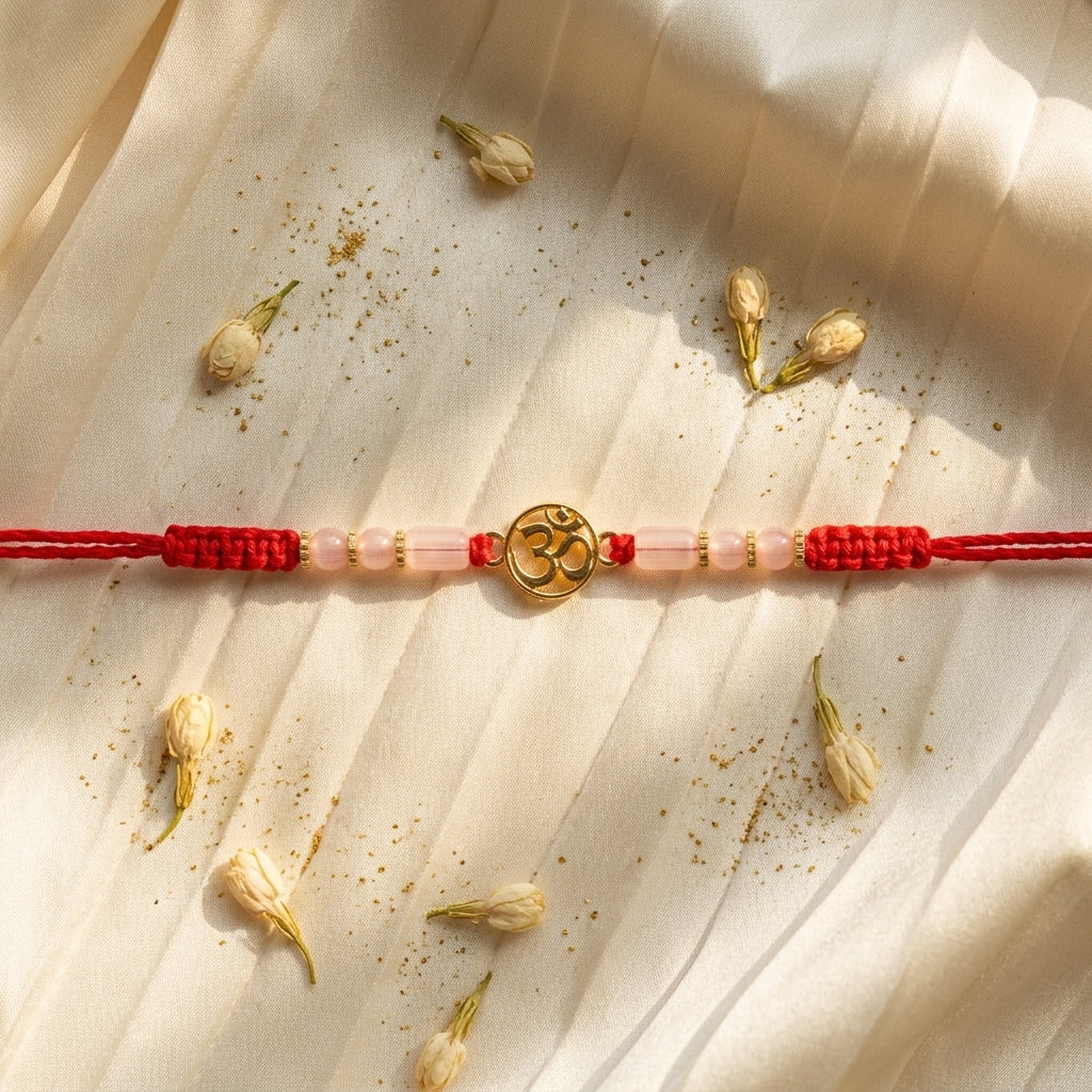 Sacred Om Gold-Tone Rakhi