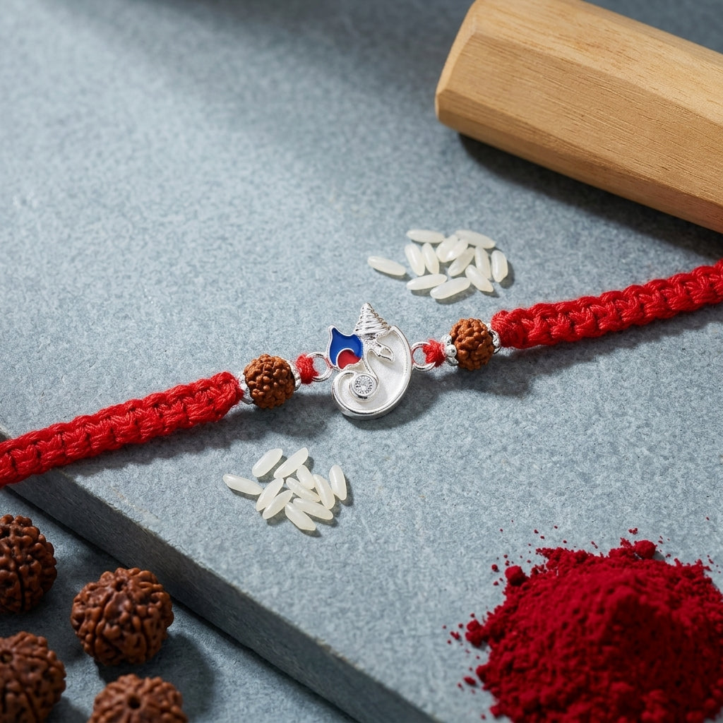 Divine Ganesha Designer Rakhi