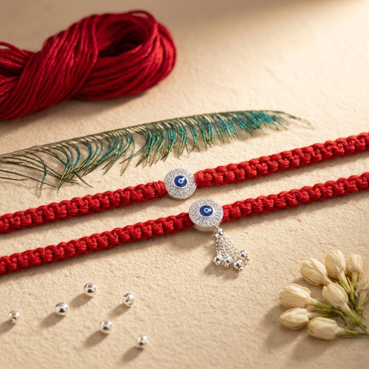 Peacock Feather Bhaiya Bhabhi Rakhi