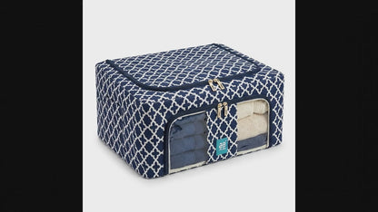 24L Foldable Clothes Storage Organizer Box with Window