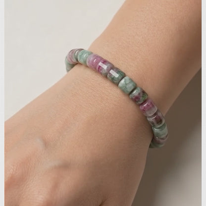 Ruby in Zoisite Gemstone Stretch Bracelet | Lady Zone