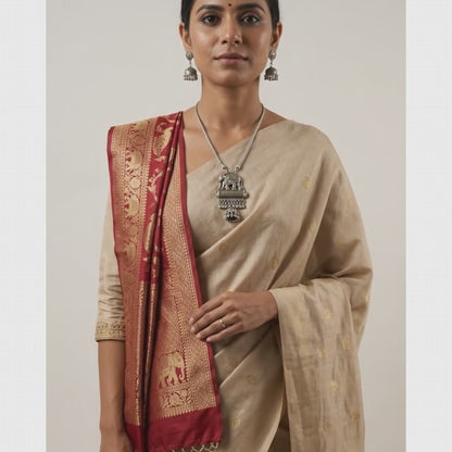 Oxidized Elephant & Jhumki Pendant Necklace Set | Lady Zone