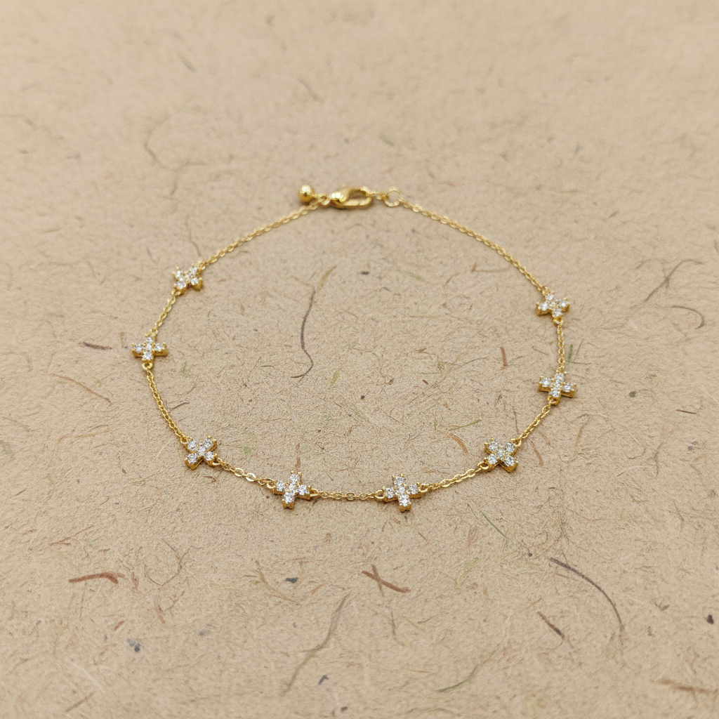 Elegant Gold Star Chain Bracelet