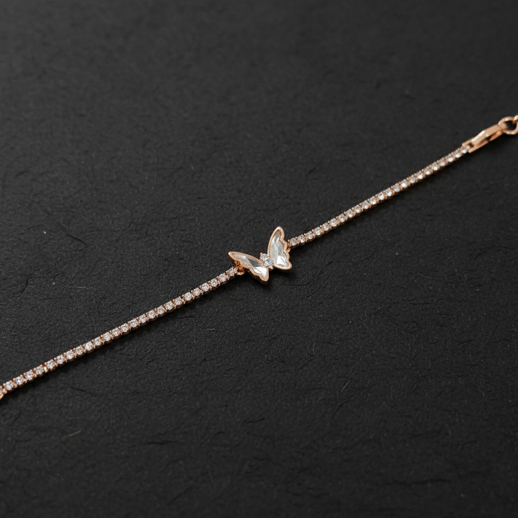 Elegant Butterfly Motif Adjustable Bracelet