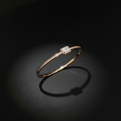 Elegant Square Crystal Western Bracelet