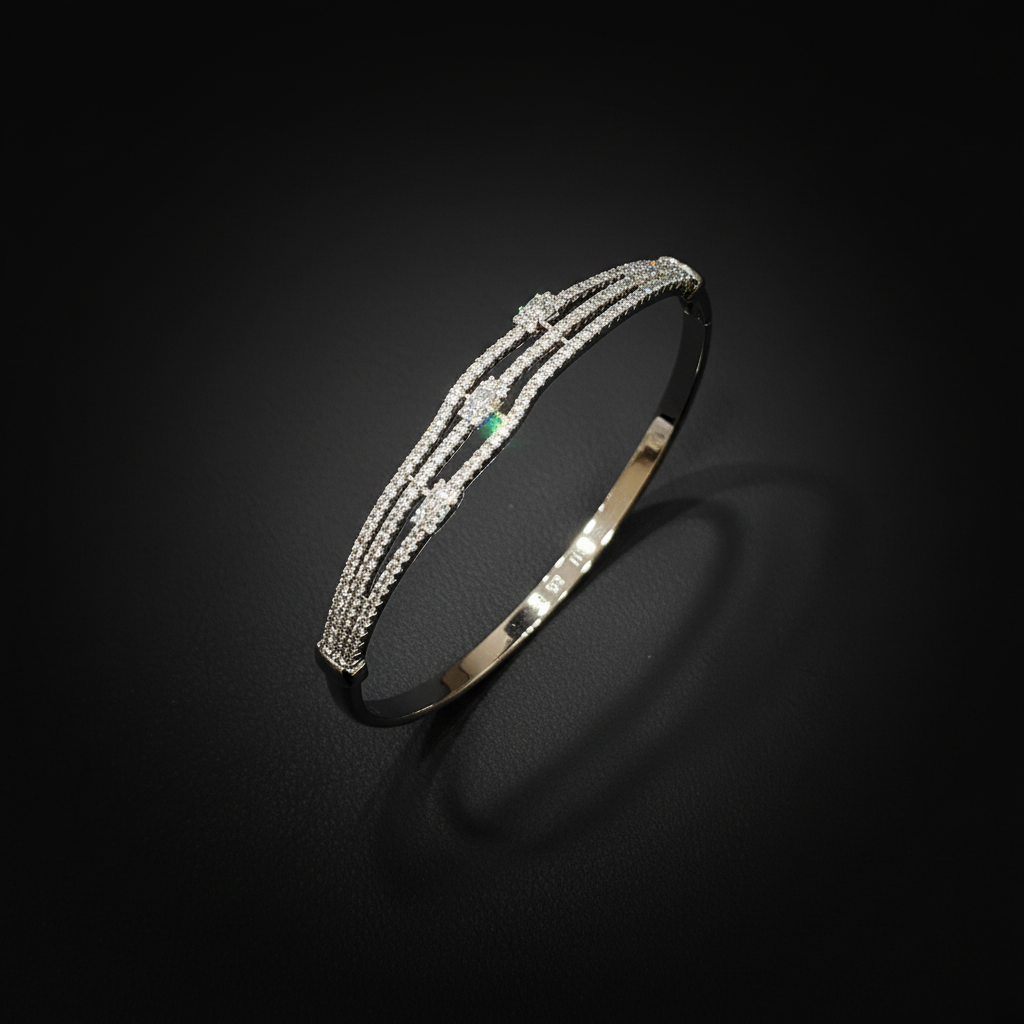 Sparkle Triple Line Western Bracelet