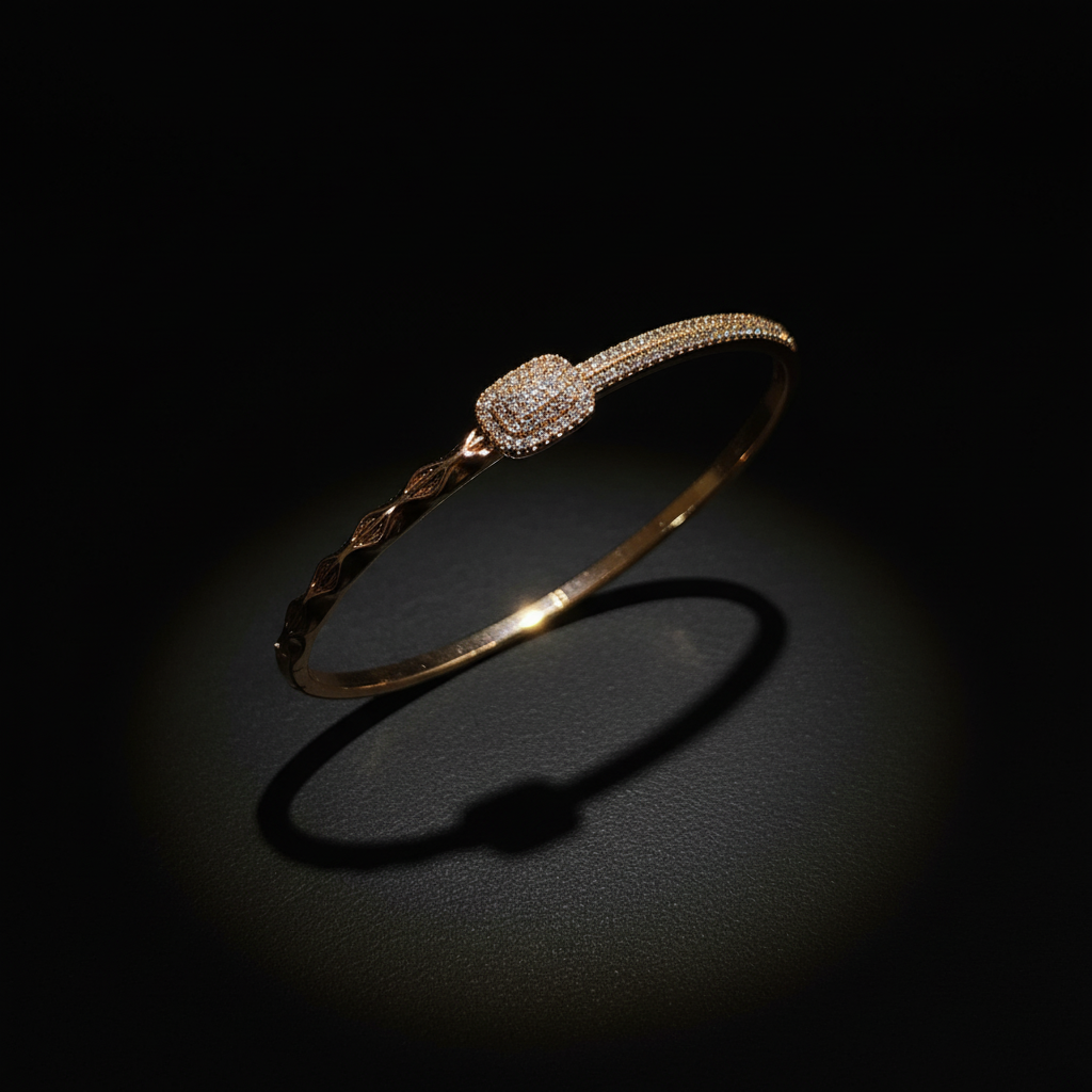 Gold Crystal Knot Western Bracelet