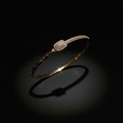 Gold Crystal Knot Western Bracelet