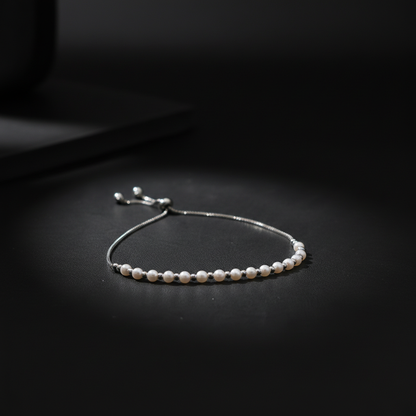 Elegant Pearl Chain Adjustable Size Western Bracelet for Women