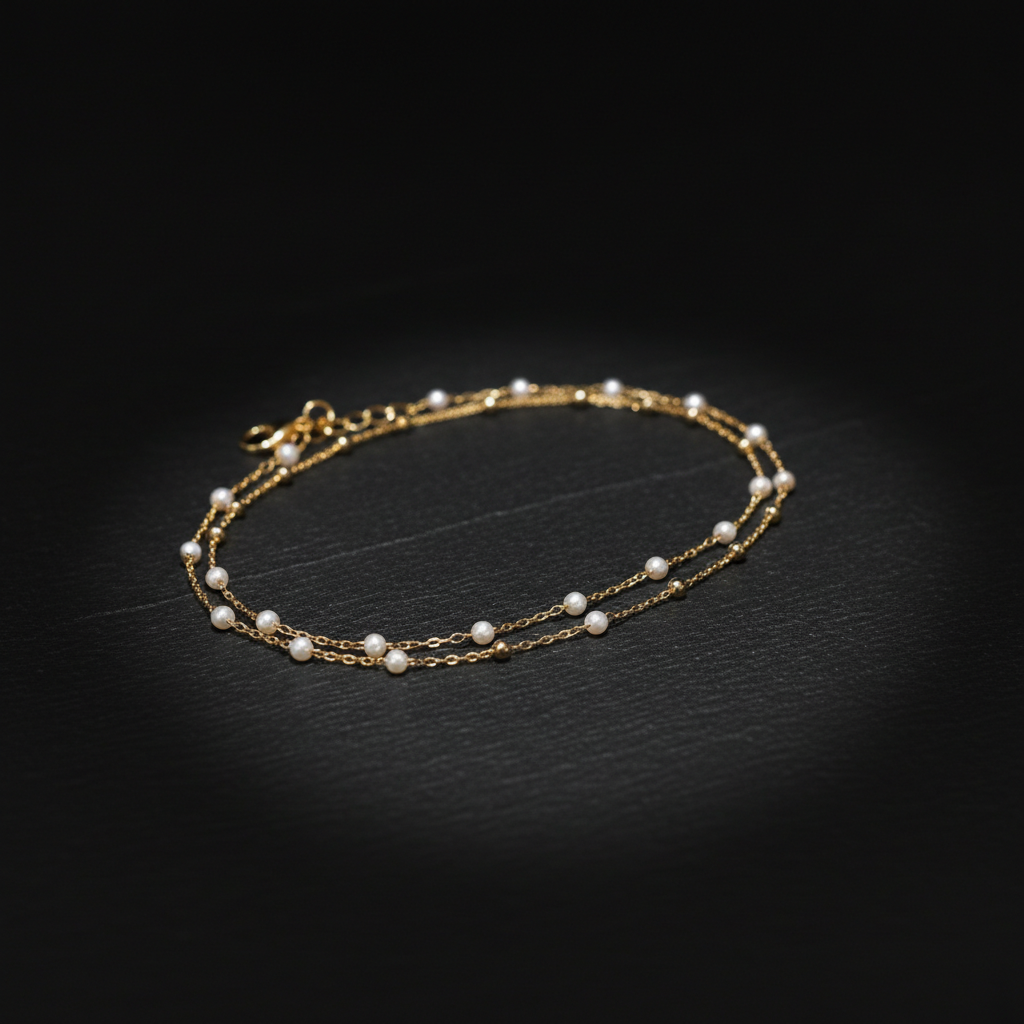 Elegant Pearl Chain Adjustable Western Bracelet