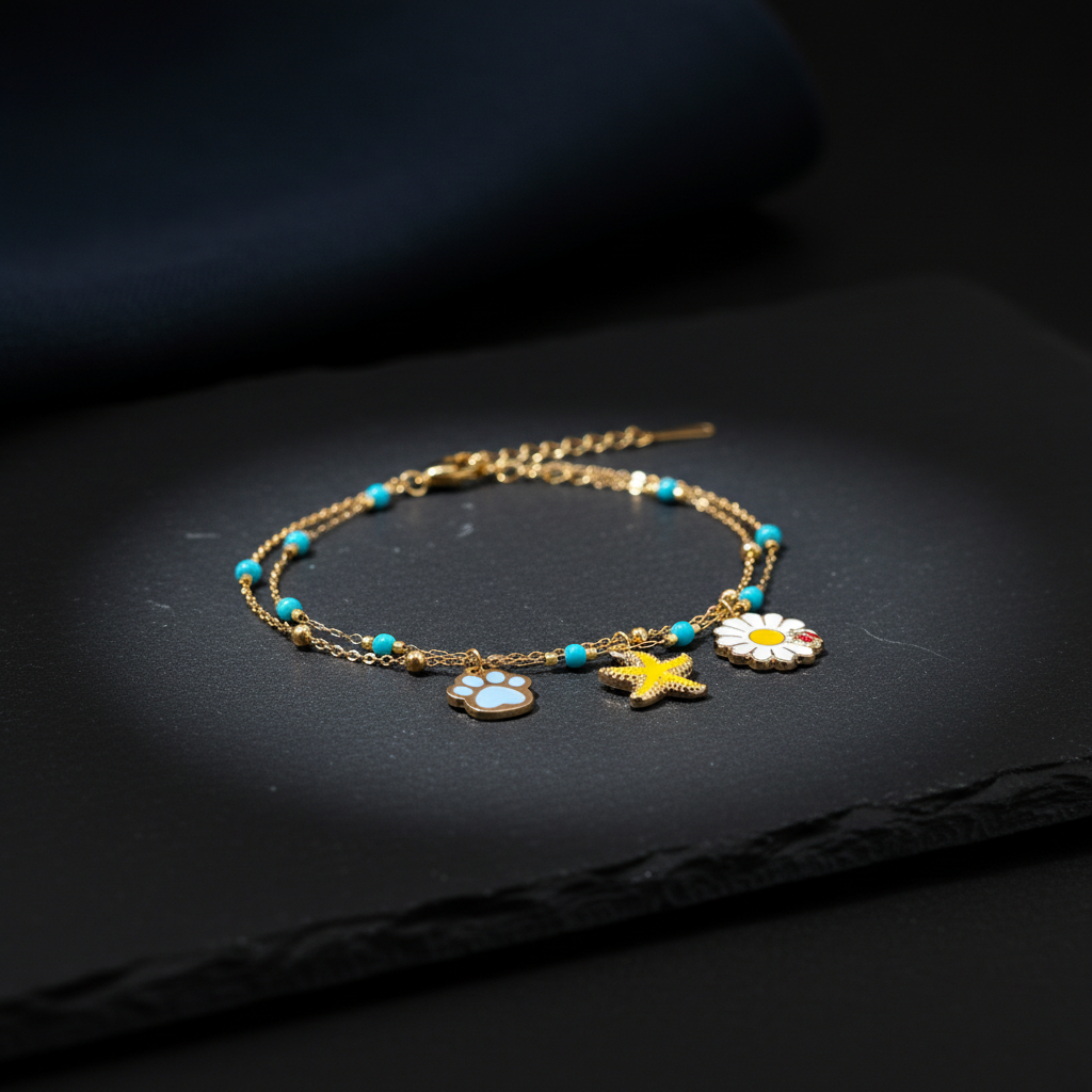 Trendy Western Charm Bracelet for Girls
