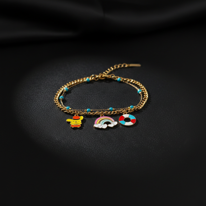 Trendy Western Charm Bracelet for Girls