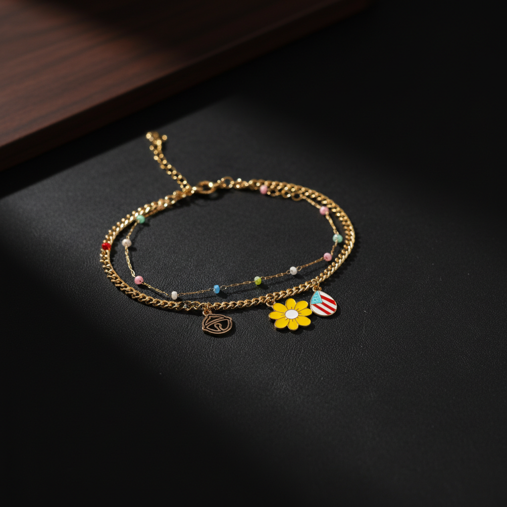 Trendy Western Charm Bracelet for Girls